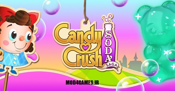 دانلود نسخه بینهایت بازی کندی کراش سودا ساگا اندرورید Candy Crush Soda Saga