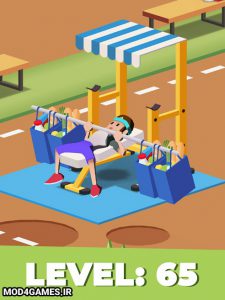 دانلود Idle Fitness Gym Tycoon v1.6.1 - نسخه مود بازی شبیه ساز باشگاه اندروید