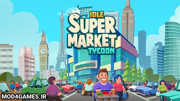 دانلود Idle Supermarket Tycoon v2.3.4 - نسخه مود بازی شبیه ساز سوپرمارکت اندروید