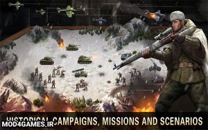 دانلود World War 2: WW2 Strategy Games - نسخه هک بازی جنگ جهانی 2 اندروید