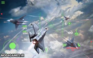 دانلود Modern Warplanes - نسخه هک بازی هواپیماهای جنگی مدرن اندروید