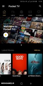 دانلود Pocket TV - نسخه آنلاک برنامه پاکت تی وی اندروید
