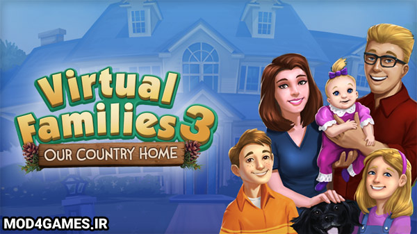دانلود Virtual Families 3 1.4.15 - نسخه هک شده بازی خانواده مجازی 3 اندروید